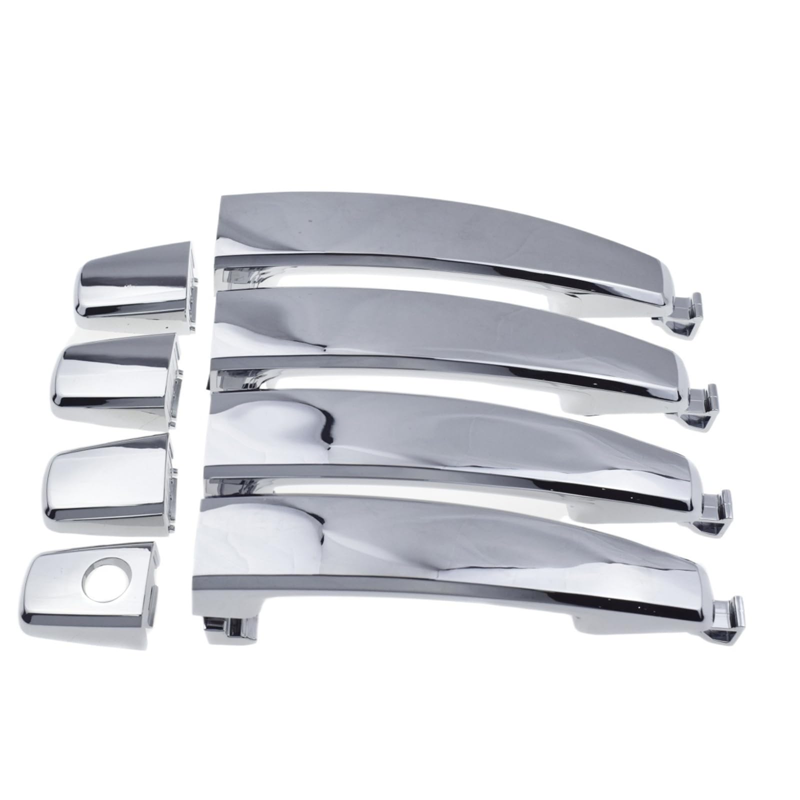 Qjahxkf 4 Sides 1 Hole Replacement Exterior Door Handles Exterior Door Handle Chrome For Chevrolet For Captiva For Sport For Saturn For Vue 2.4L 3.5L 3.6L 2008-2011 Outer Handle(4 Sides 1 Hole)