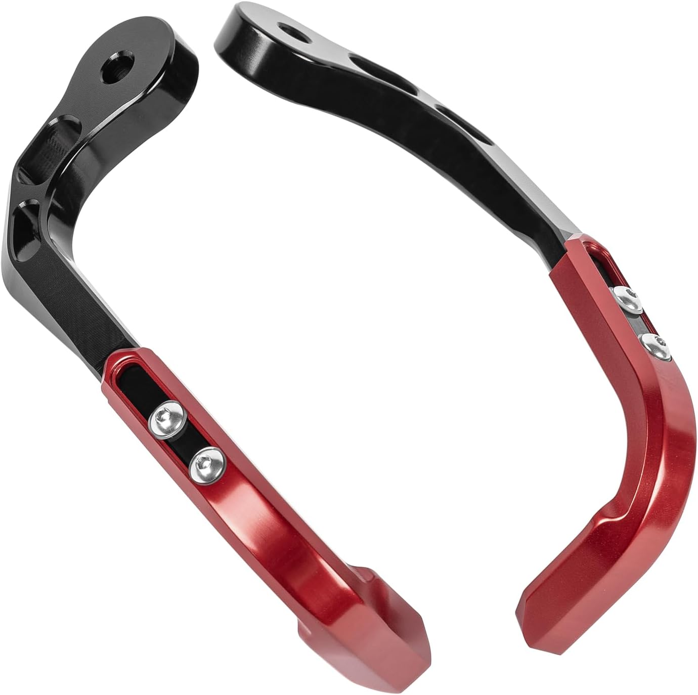 Motorcycle Universal Handguards Handlebar for All Models Years, Sport Morden Handguard Bow Bracket Mounting Kits Fairing (Titanium)