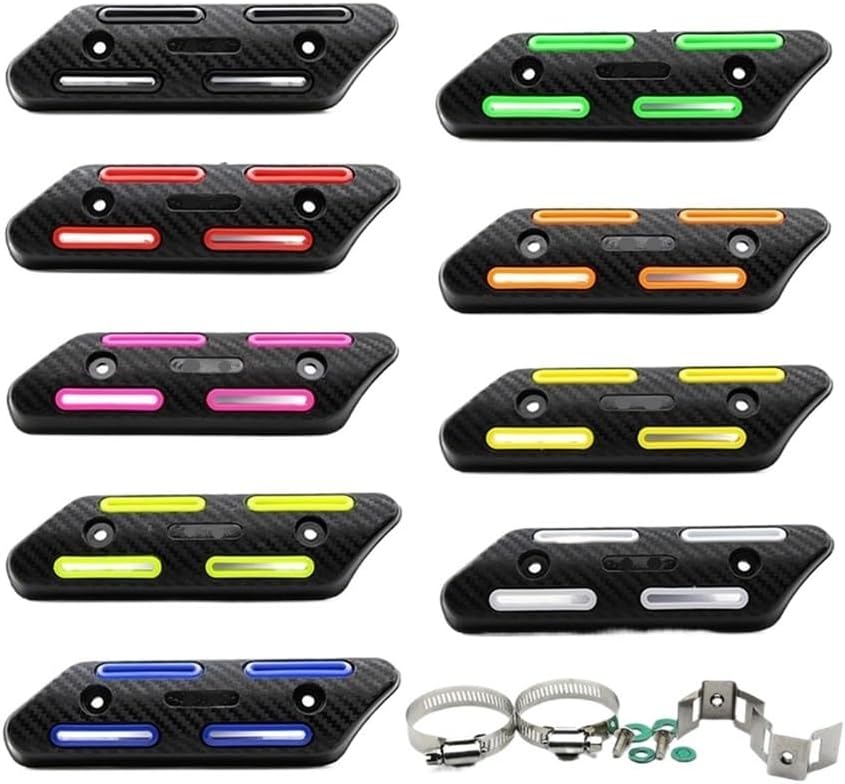 Anti-Scald Cover Exhaust Heat Shield Insulated Wrap Motorbike Downpipe Exhaust Cover Muffler Heat Shield Heat Shield Wraps