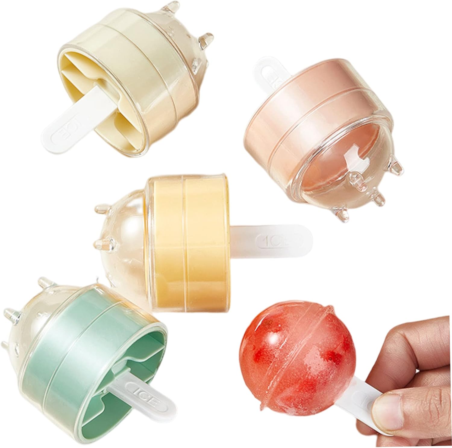 Ice Ball Molds 4 Pack Silicone Sphere Ice Molds Round