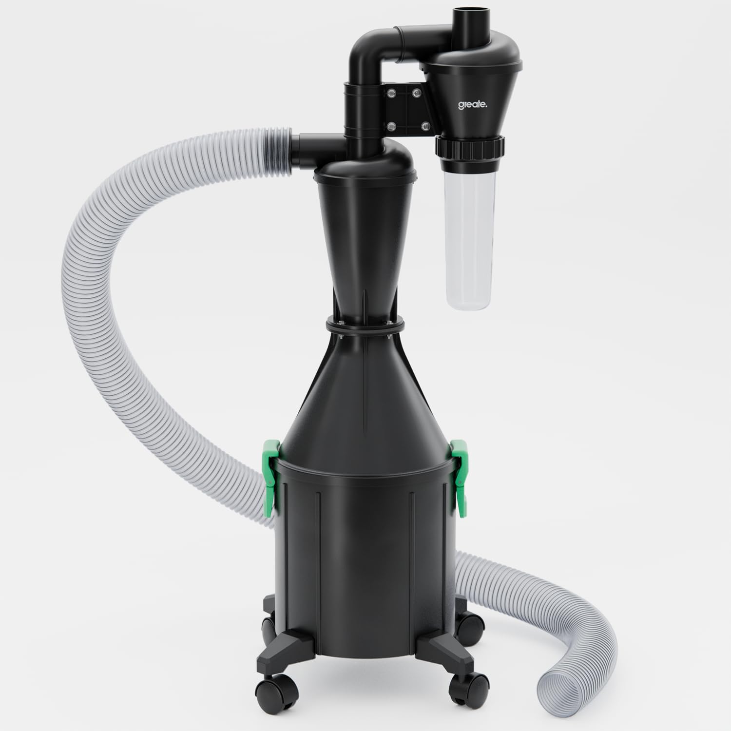 greate separatore ciclonico de 2 etapas con depósito de 17 L - ciclone separatore para Taller, móvil o Fija - ciclone separatore per Legno - Dust Commander - Aspiratore Ciclonico