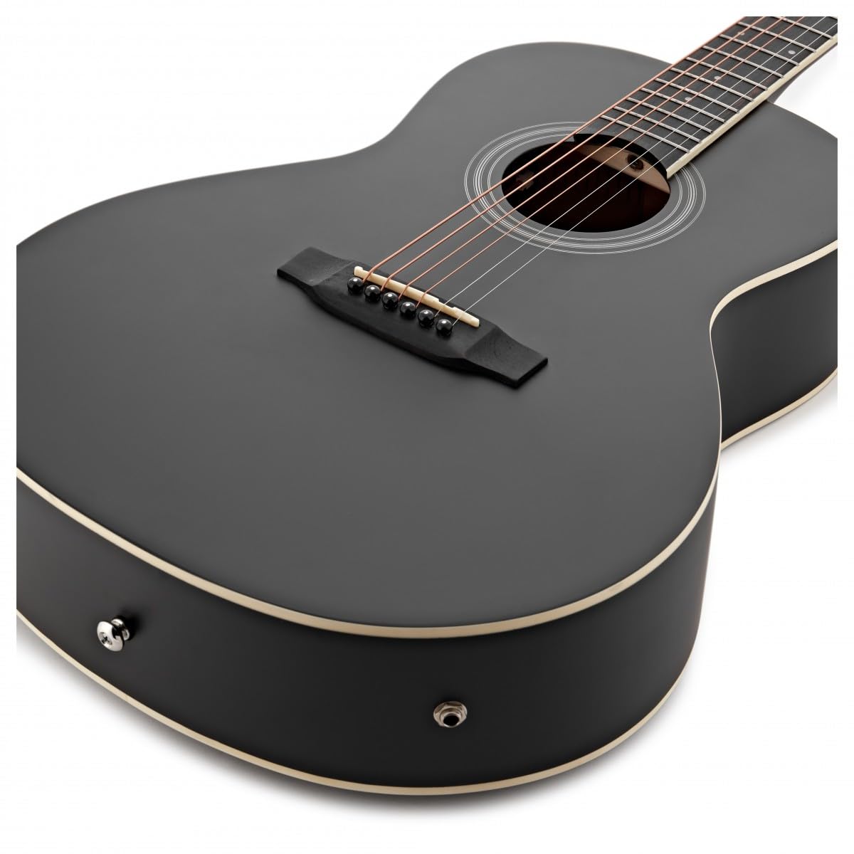 Chitarra Elettroacustica Parlour con Accessori, Nera