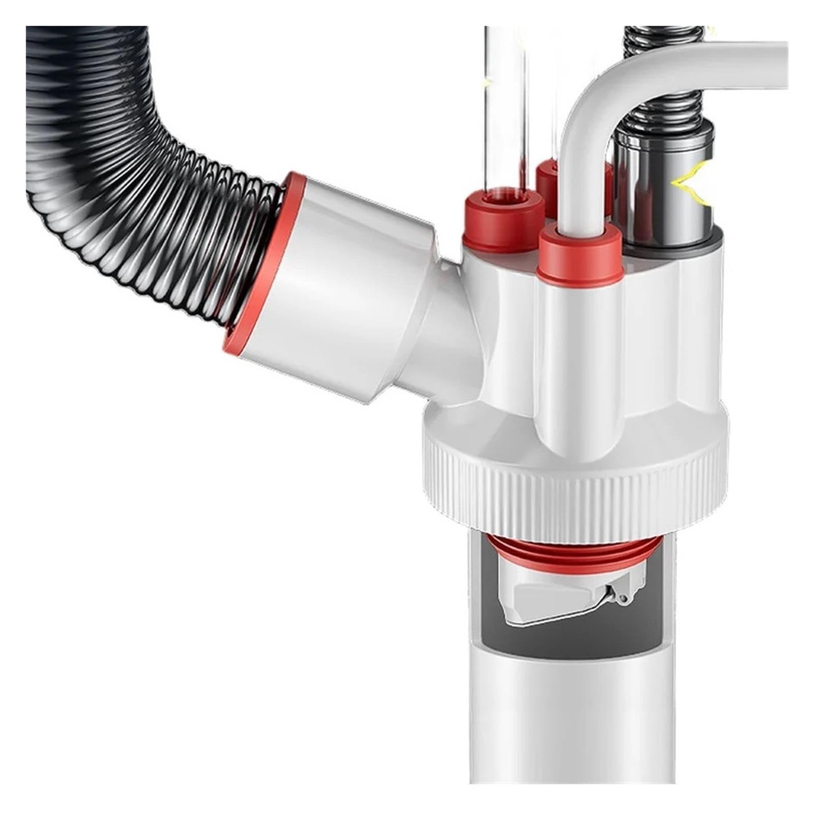 Adaptador Divisor De 5 Vías Para Tubo De Drenaje De Lavadora, Válvula Antisellado Doble, Conector De Agua Para Lavavajillas
