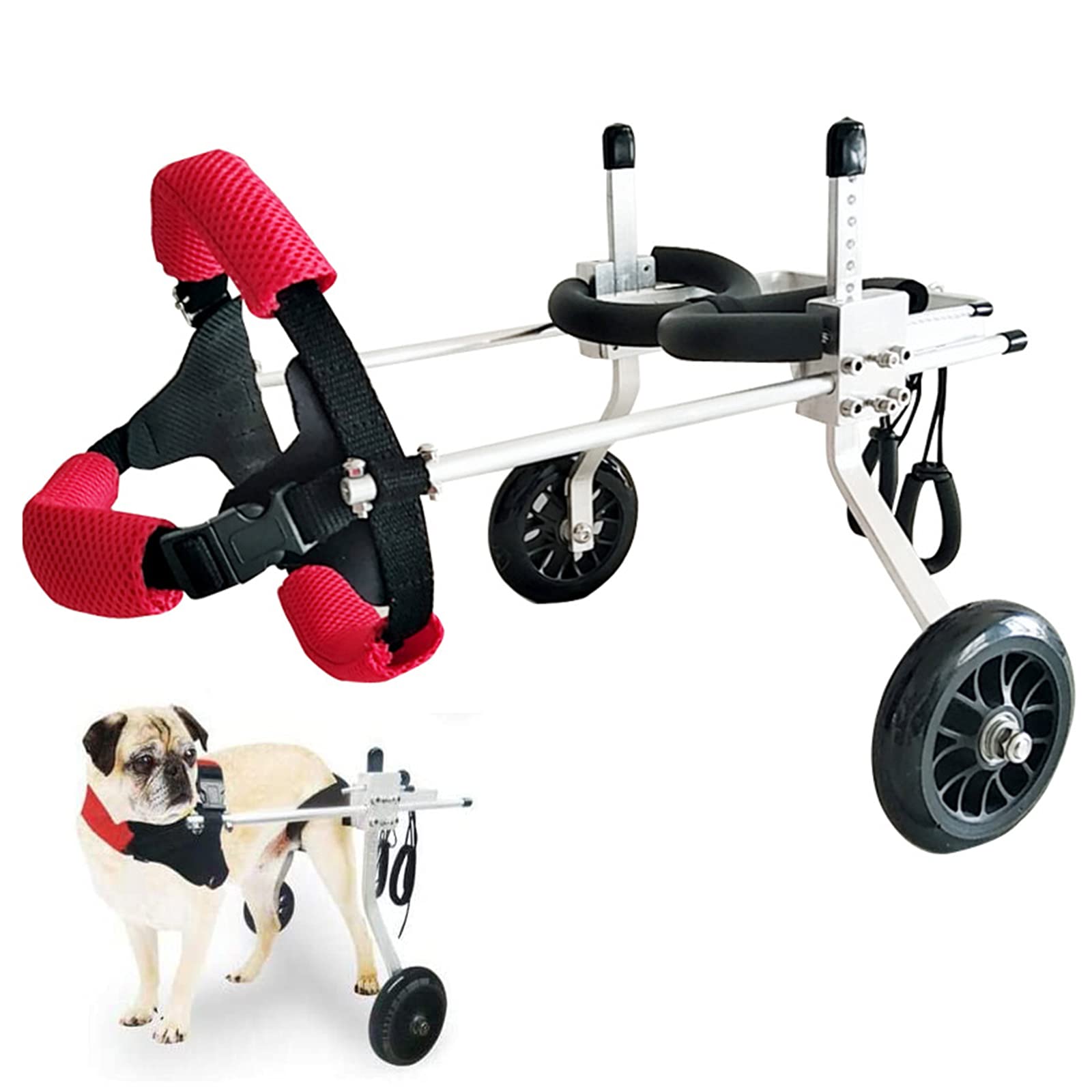 Fauteuil roulant pour chien handicapé pour rééducation et marche assistée