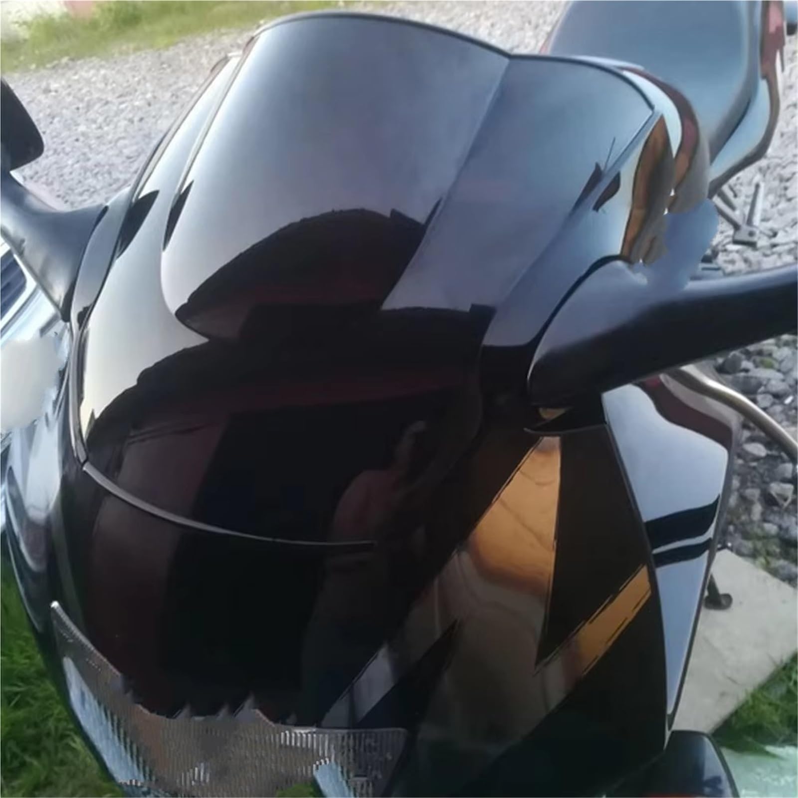 Parabrisas Motocicleta Parabrisas de Doble Burbuja para CBR600 para CBR 600 para F3 1995-1998, Accesorios para Motocicleta, Deflector de carenado. Deflector Moto(Clear)