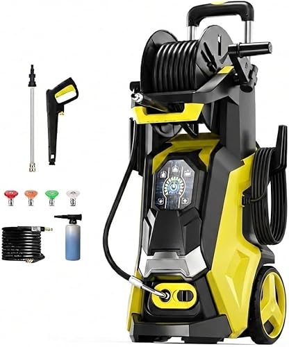 Image of Pressure Washer with Touch Screen, 5000PSIIMAX Power Washer with Foam Cannon, Washer Pressure Machine for Cars, Fences, Patios, Decks and Driveway Cleaning