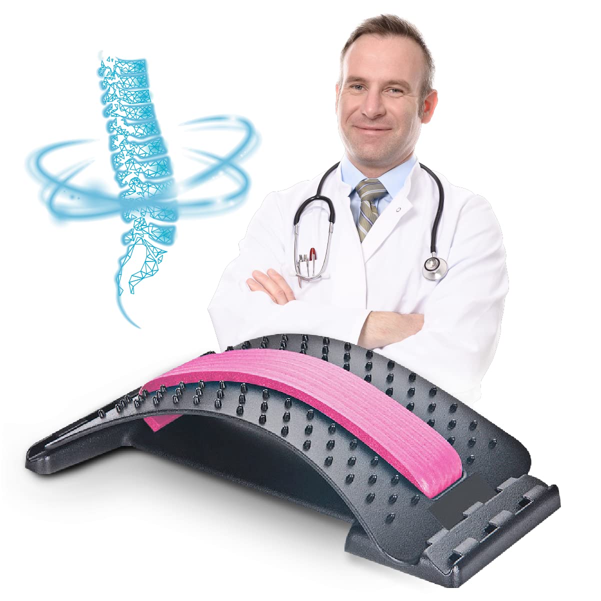 JAUNE -Civière Dorsale Orthopédique à Plusieurs Niveaux, étirement Du