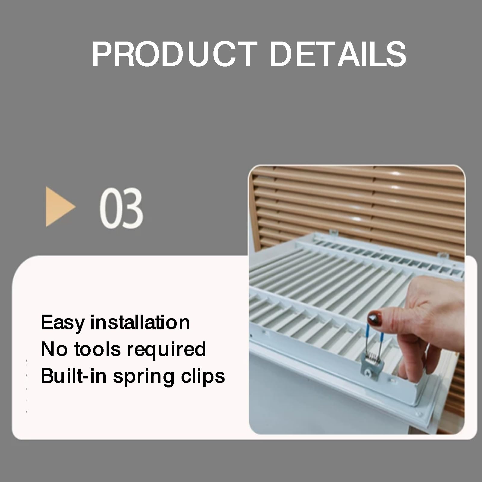 Griglia Decorativa Del Filtro Aria Di Ritorno,Pannello Accesso Con Feritoie | Griglia di copertura dello sfiato HVAC for soffitto o parete domestica, dimensioni 100-400 mm(250x250mm)
