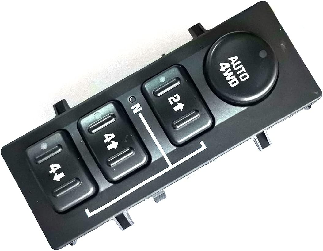 Car Drive Transfer Switch 4Wd Wheel Drive Switch 4X4 Transfer Case Button for Chevy for Silverado for Chevrolet for Suburban 15136039 15164520 19259313