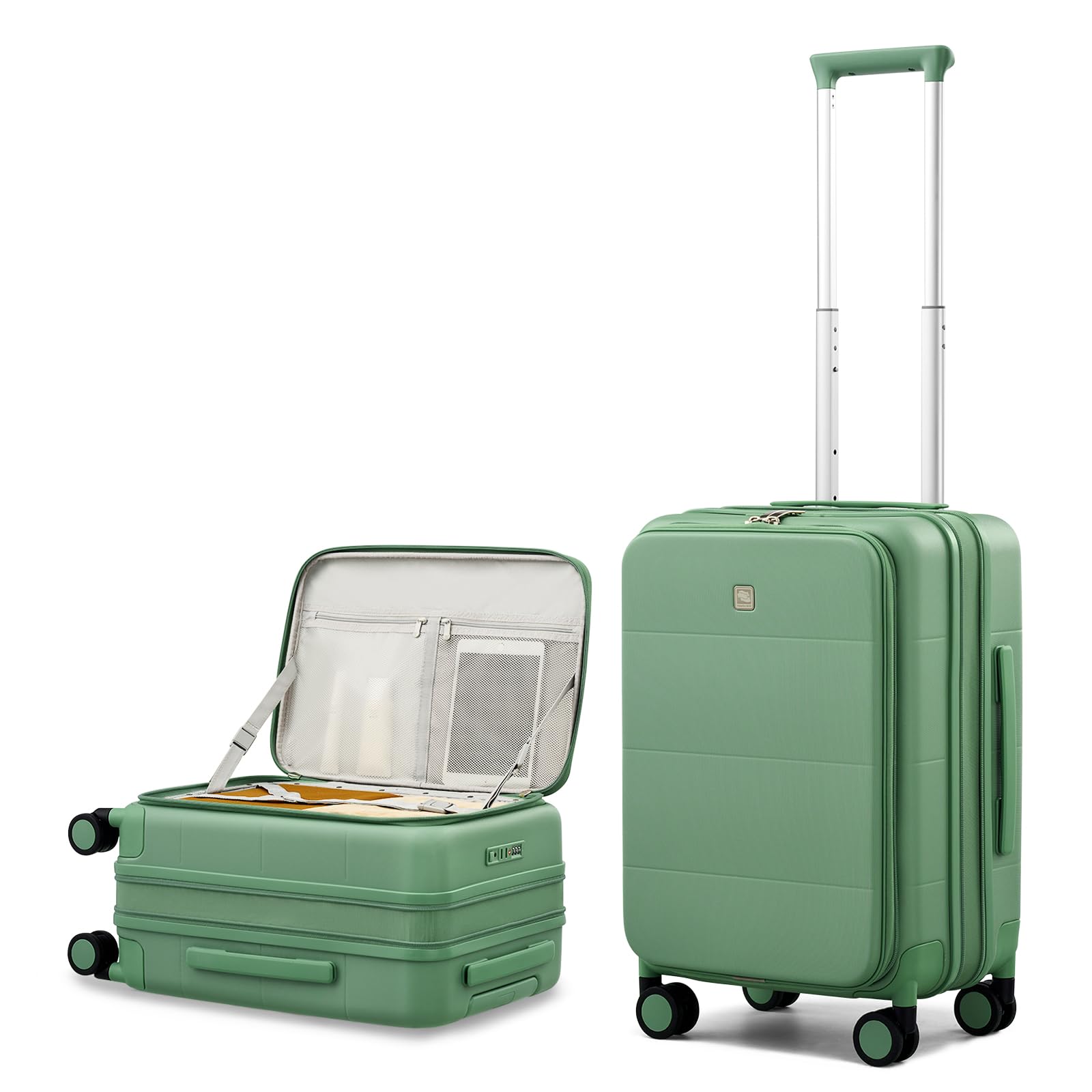 Hanke Hardside Expandable Carry On Luggage, 20 Inch Top Opening Suitcase
