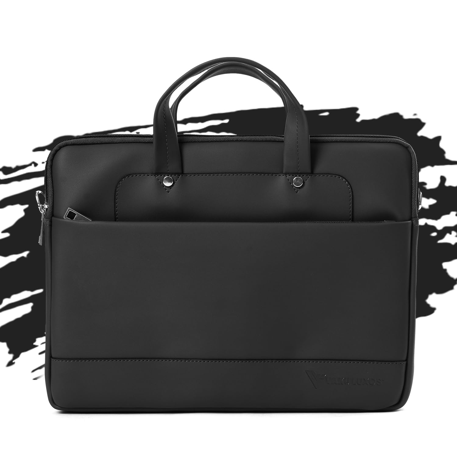 Vaku Luxos® FABINO 13.3"/14" Inch Laptop Bag Leather Collection Messenger Organizer Shoulder Sling Office Bag for Men & Women With Adjustable Strap for Laptop and MacBook - Black (B0CT8MGGZX) Amazon Price History, Amazon Price Tracker