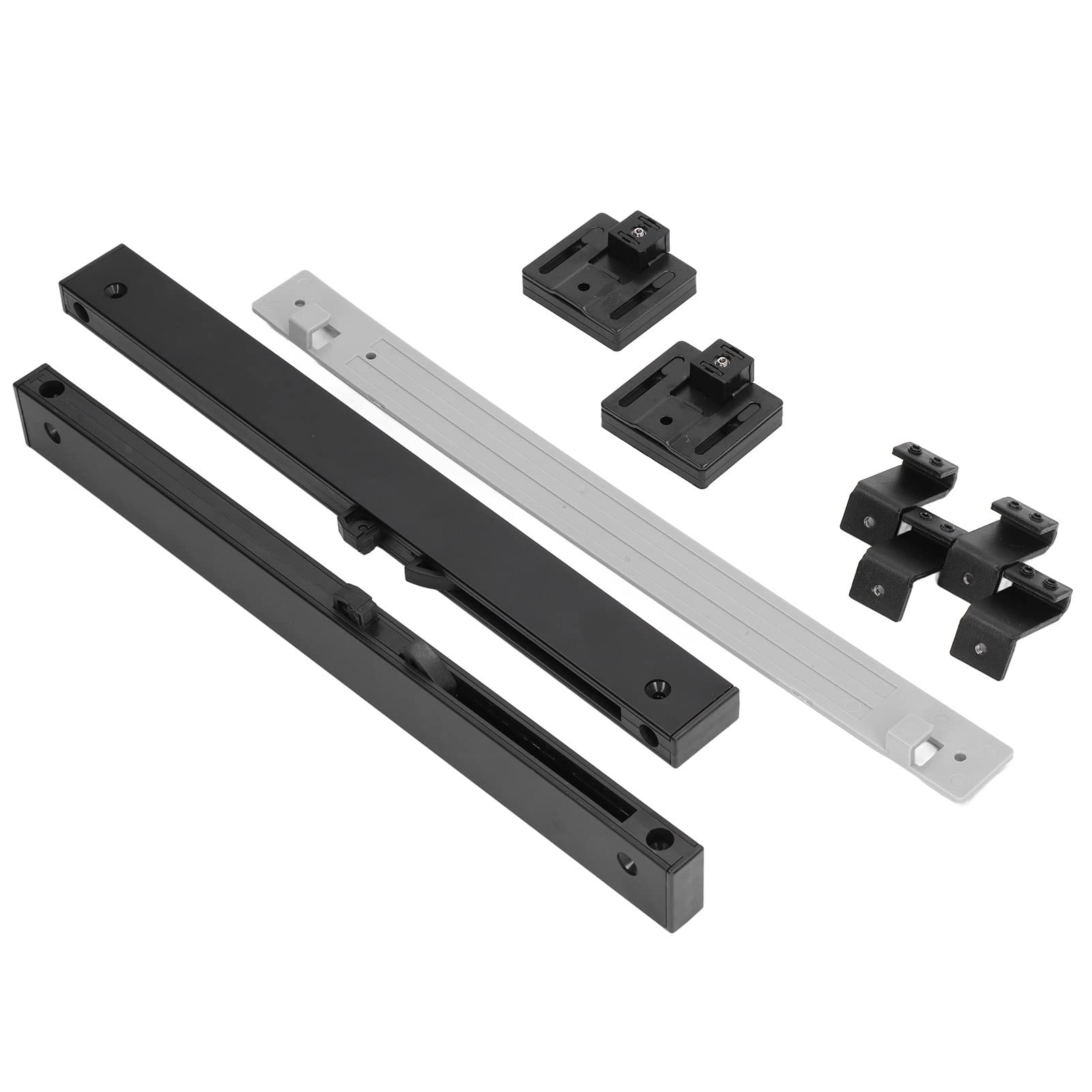 2 szt. Drzwi do stodoły Mechanizm miękkiego zamykania Amortyzator sprężynowy 120-240lbs Bez otworów Zestaw sprzętu do drzwi przesuwnych do stodoły Regulowany ogranicznik do drzwi do magazynu domowego