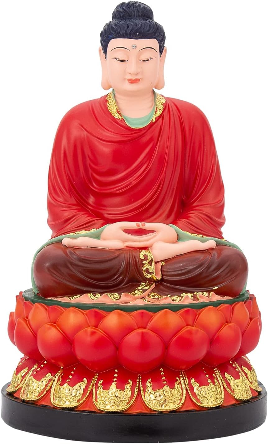 Buddha Statues,Buda Buddah Statue,Large Buddah Figurines,Buddha Sculpture,Sitting Buddha,Zen Meditation Buddha Meditating Buda Statue-for Feng Shui Meditation Zen Home Decor Chinese New Year Gift