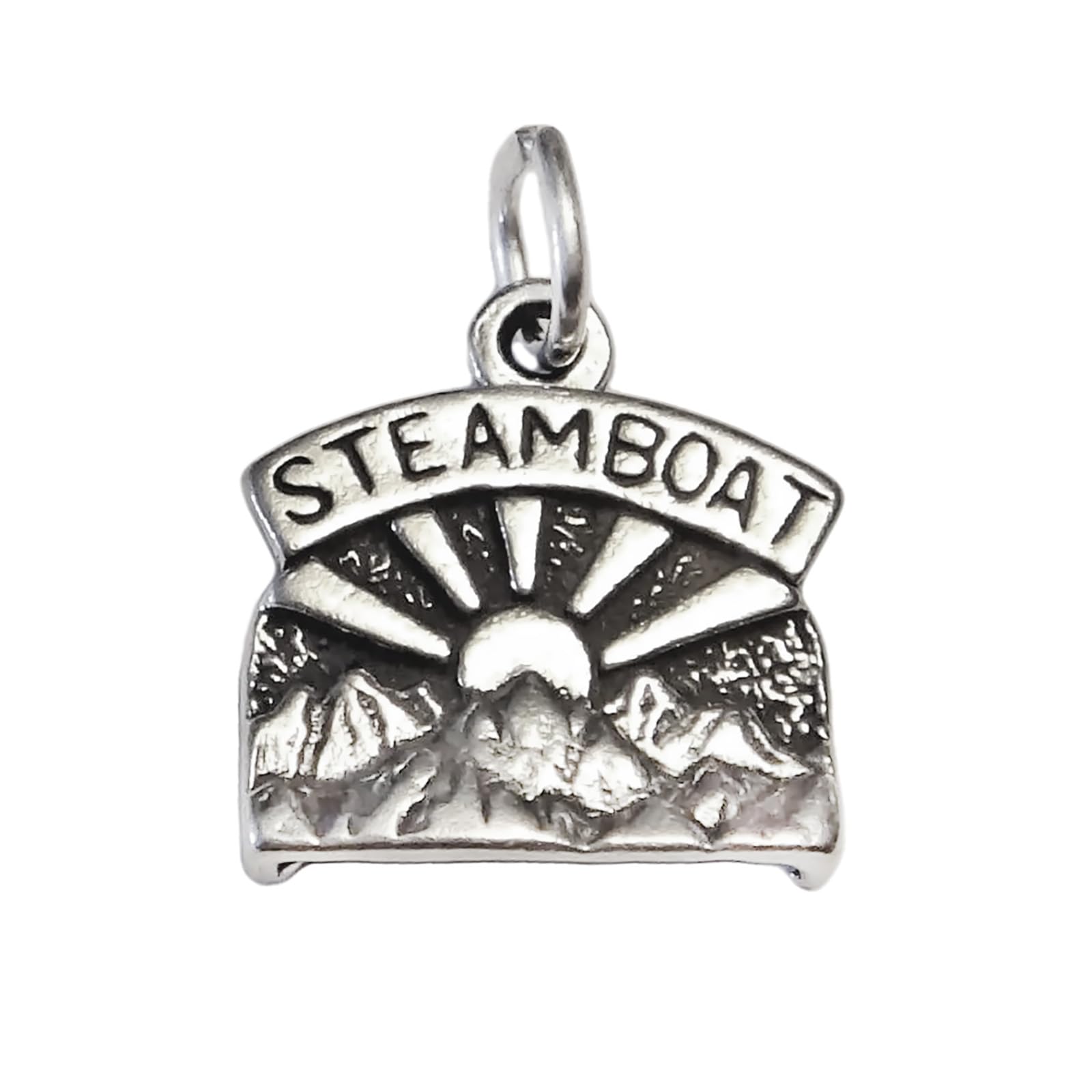 Steamboat Springs Colorado Ski Resort 925 Solid Sterling Silver Charm Bracelet Jewelry Making Supply