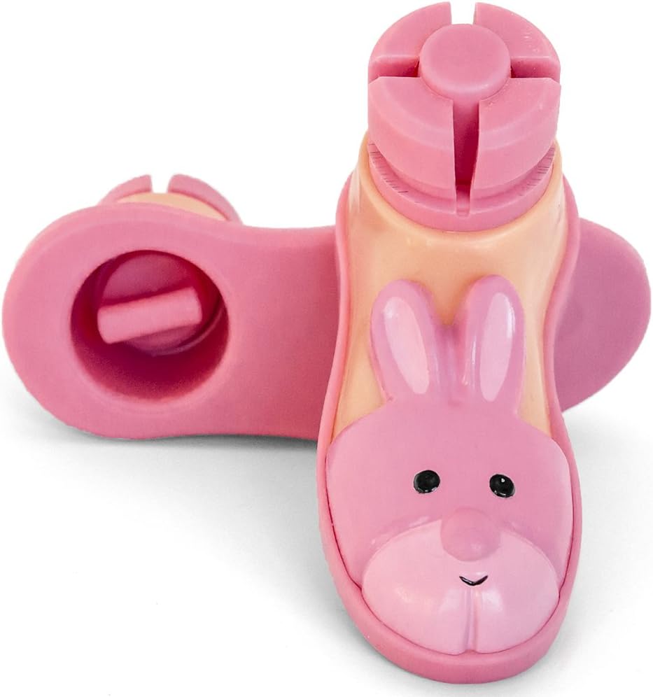 Bunny Slipper Walker Ski Glides for 1" Walker Tubes (Pink)