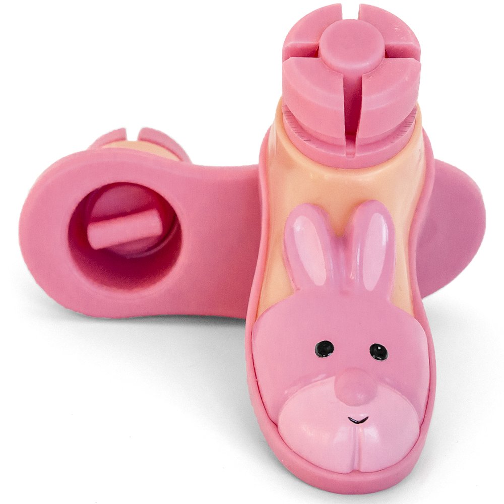 Bunny Slipper Walker Ski Glides for 1" Walker Tubes (Pink)