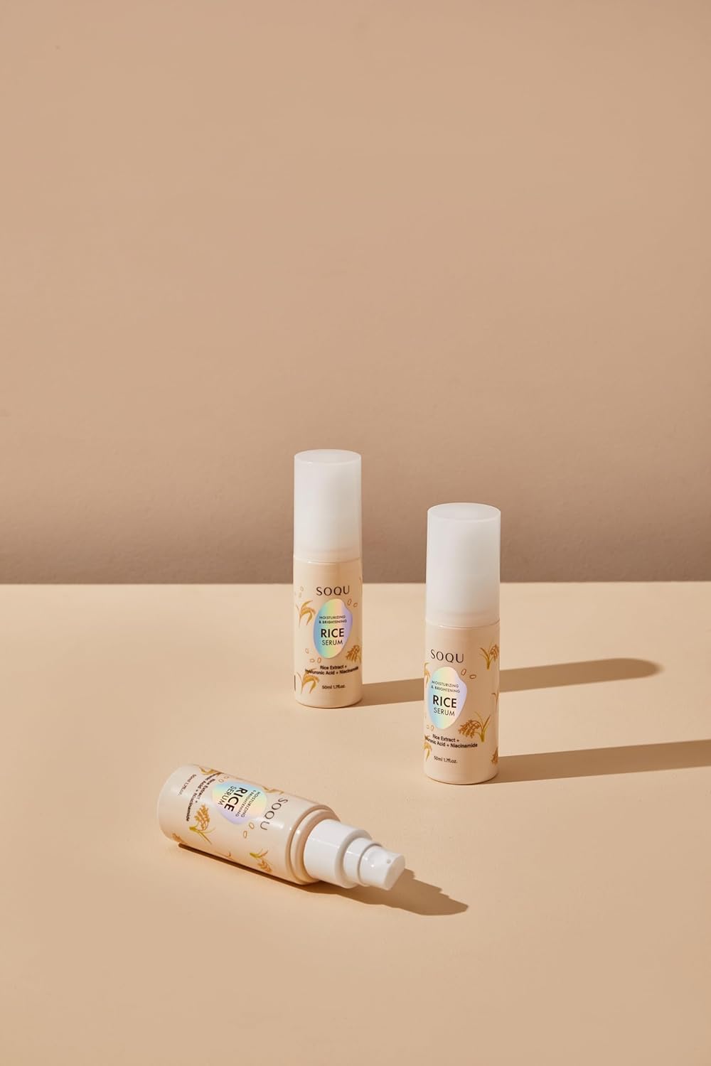 SOQU Moisturizing & Gentle Rice Serum – Niacinamide, Hyaluronic Acid, Korean Rice Extract, Vegan, Cruelty-Free, 1.7 fl.oz - Image 2