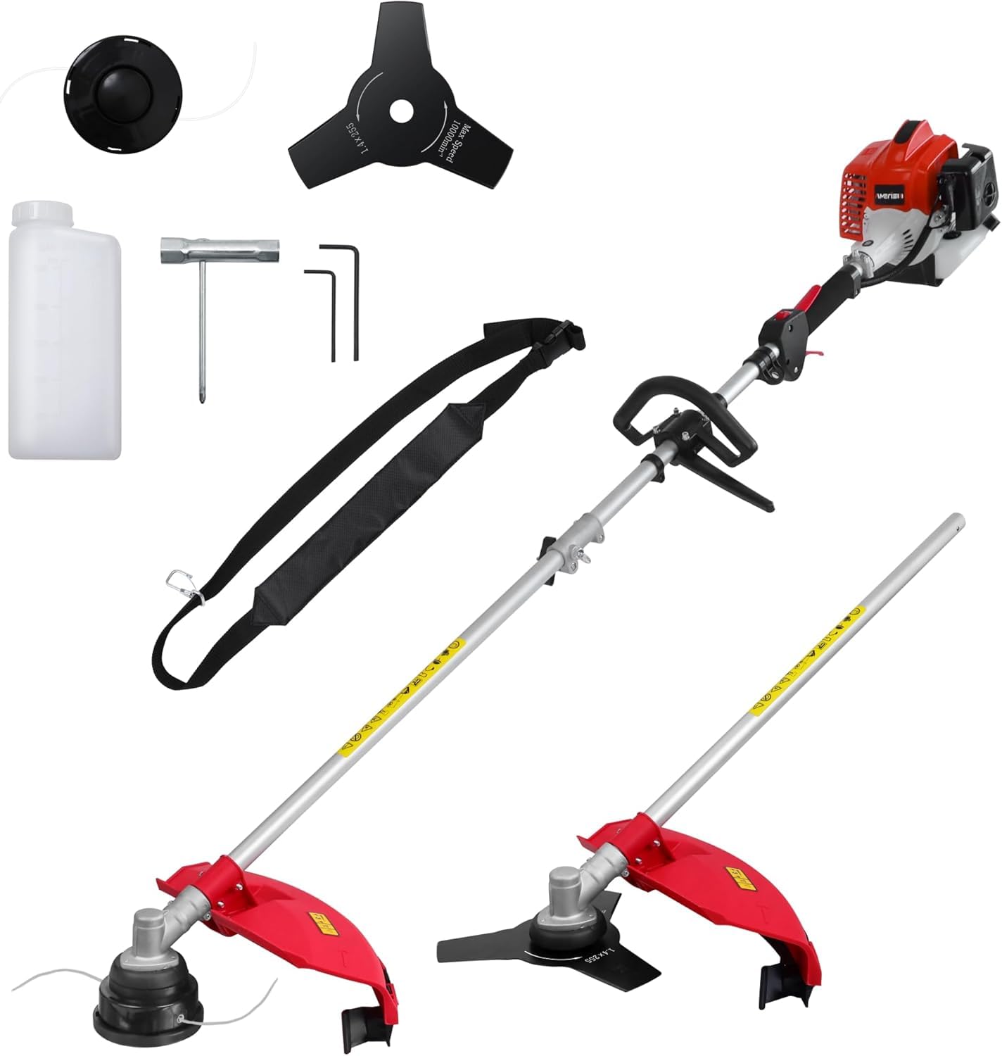 AMERISUN 26cc 3-in-1 Gas Brush Cutter