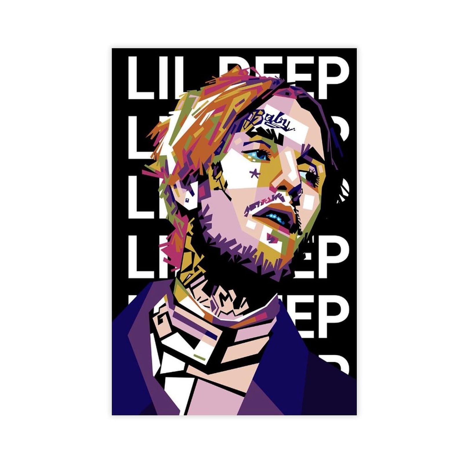 SAOGVDC Rapper Lil Peep Poster (15) Canvas Poster for Dorm Room Decor Gift