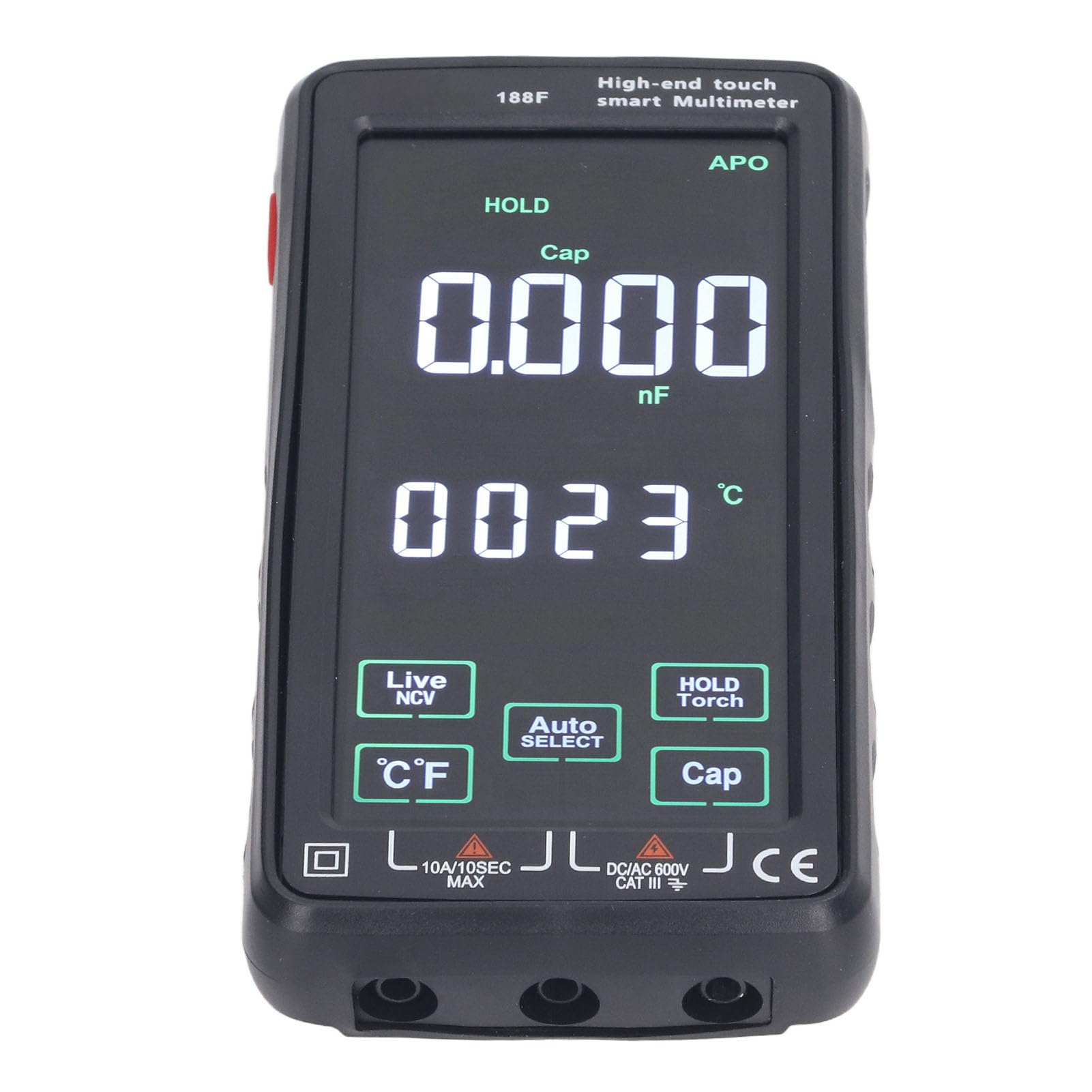 Multimetro intelligente Tester elettrico digitale Schermo a colori LCD ad alta precisione AC750V DC1000V per diagnostica elettrica domestica industriale automobilistica Materiale