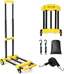 KEDSUM Folding Hand Truck, 290 lbs Heavy Duty Dolly Cart for Moving, Solid Construction Utility Cart Compact and Lightweight for Luggage, Personal, Travel, Auto, Moving and Office Use