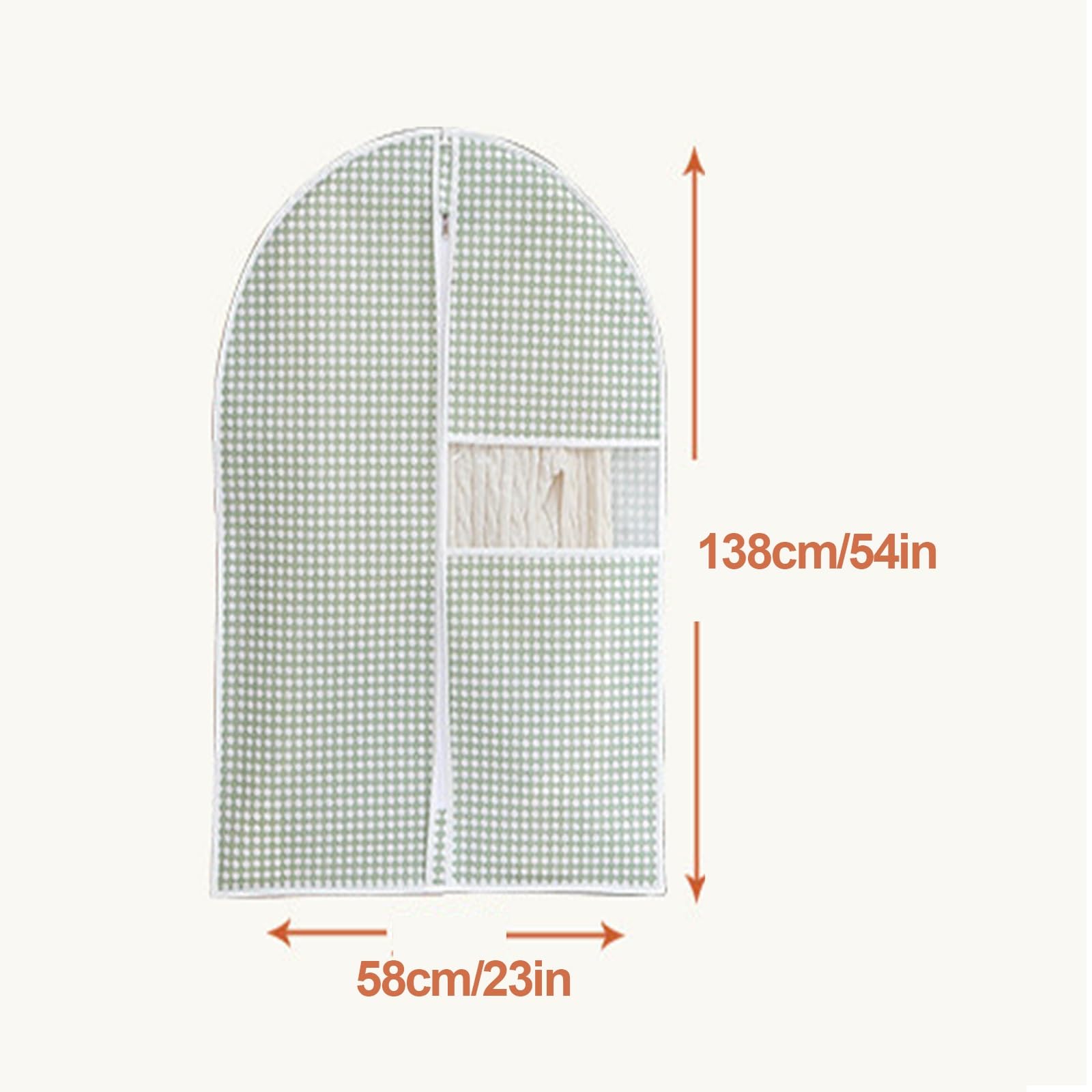 Paquete de 5 Bolsas Ropa de Tela No Tejida con Ventana Transparente.