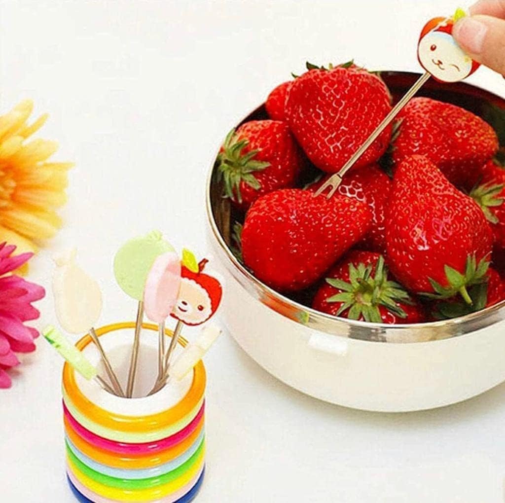 YBN Cartoon Fruit Forks - Fun for Kids! -6