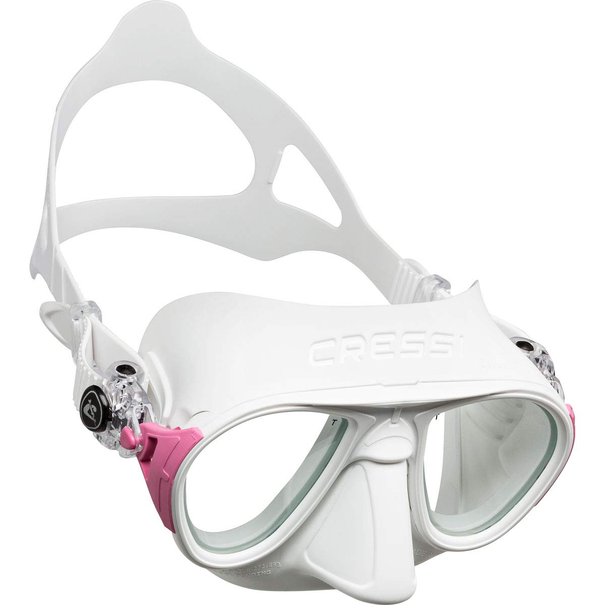 Cressi Calibro - Máscara de buceo de dos lentes de bajo volumen WHE/PK