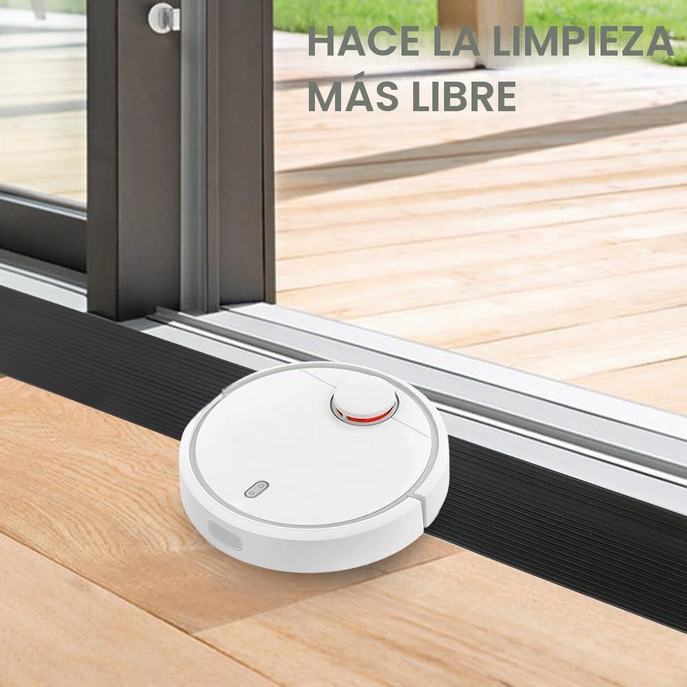 Rampa de umbral de puerta 900 x 80 x (10-30) mm, rampa de goma autoadhesiva de goma maciza, antideslizante para silla de ruedas para andadores (maciza 90 x 8 cm, 1,5 cm de altura)