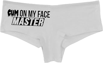 Knaughty Knickers Cum On My Face Master Cumslut Cumplay Slutty White Panties