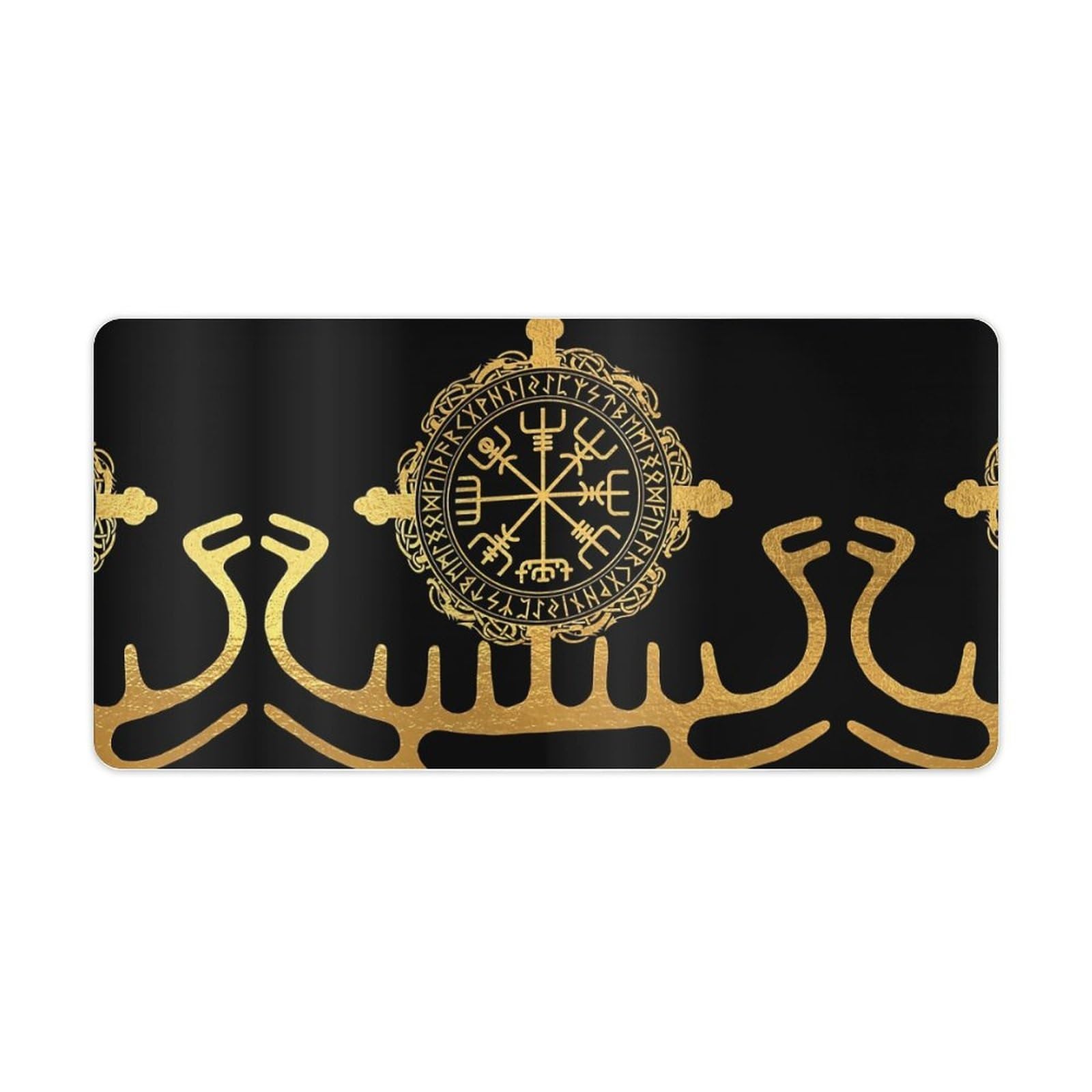 Tapis de souris large Vegvisir 30x60cm pour éliminer les glissements de clavier