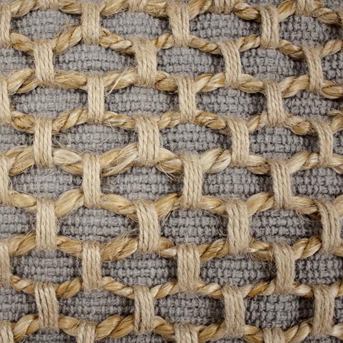 Boho Living Jada Premium Woven Design, Decorative Throw, Living Room Décor, (1) 12" x 20" Pillow Cover, Grey by Boho Living - Used condition - Image 5