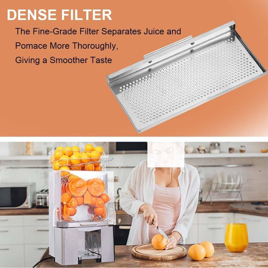 Exprimidor Cítricos Eléctrico Comercial Zumo,Exprimidor Automático Naranjas,Maquina Exprimidora Zumo Eléctrica Profesional,para Naranja,Pomelo,Restaurante,Cafetería,Frutería
