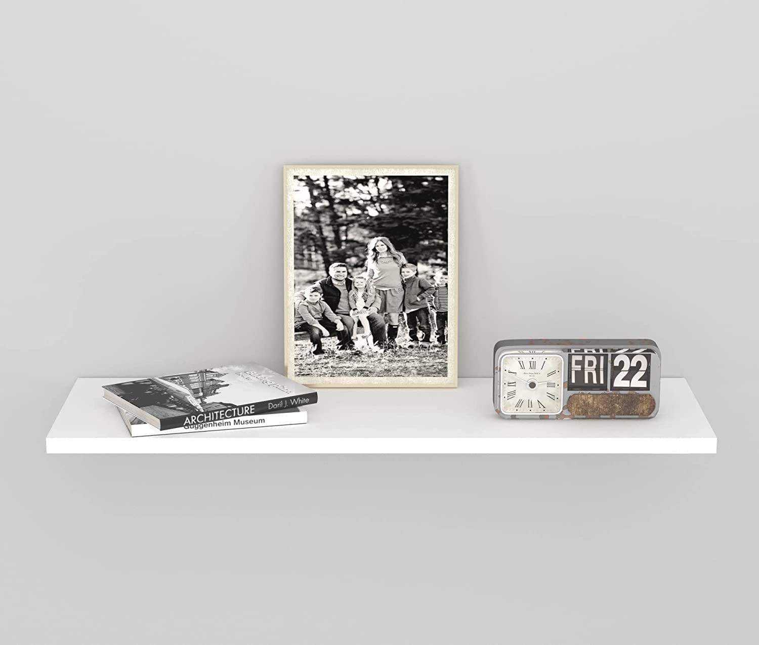 Redwud Vozy Engineered Wood Décor Wall Shelf/Floating Wall Shelf/Wall Mounted Shelf/Wooden Wall Shelf for Living Room, Bedroom (White, Pack of 1) D.I.Y (B0BBVD3H4Y) Amazon Price History, Amazon Price Tracker