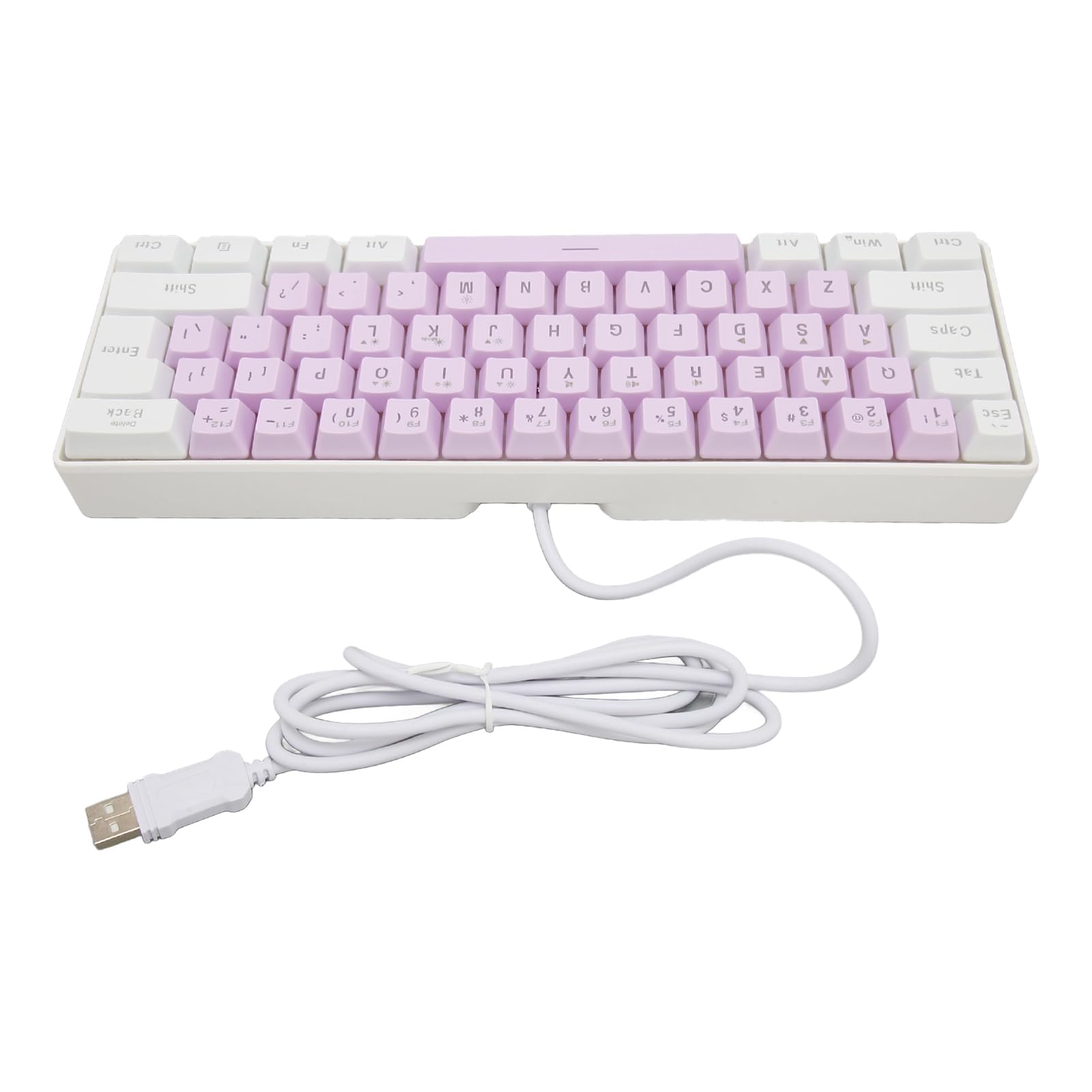Sorandy USB 61 Keys Computer Keyboard, Gaming Keyboard, Ergonomic Contrast Color Gaming Keyboard, 6 RGB Backlit Modes Wired Keyboard for Desktop Laptop (#2)
