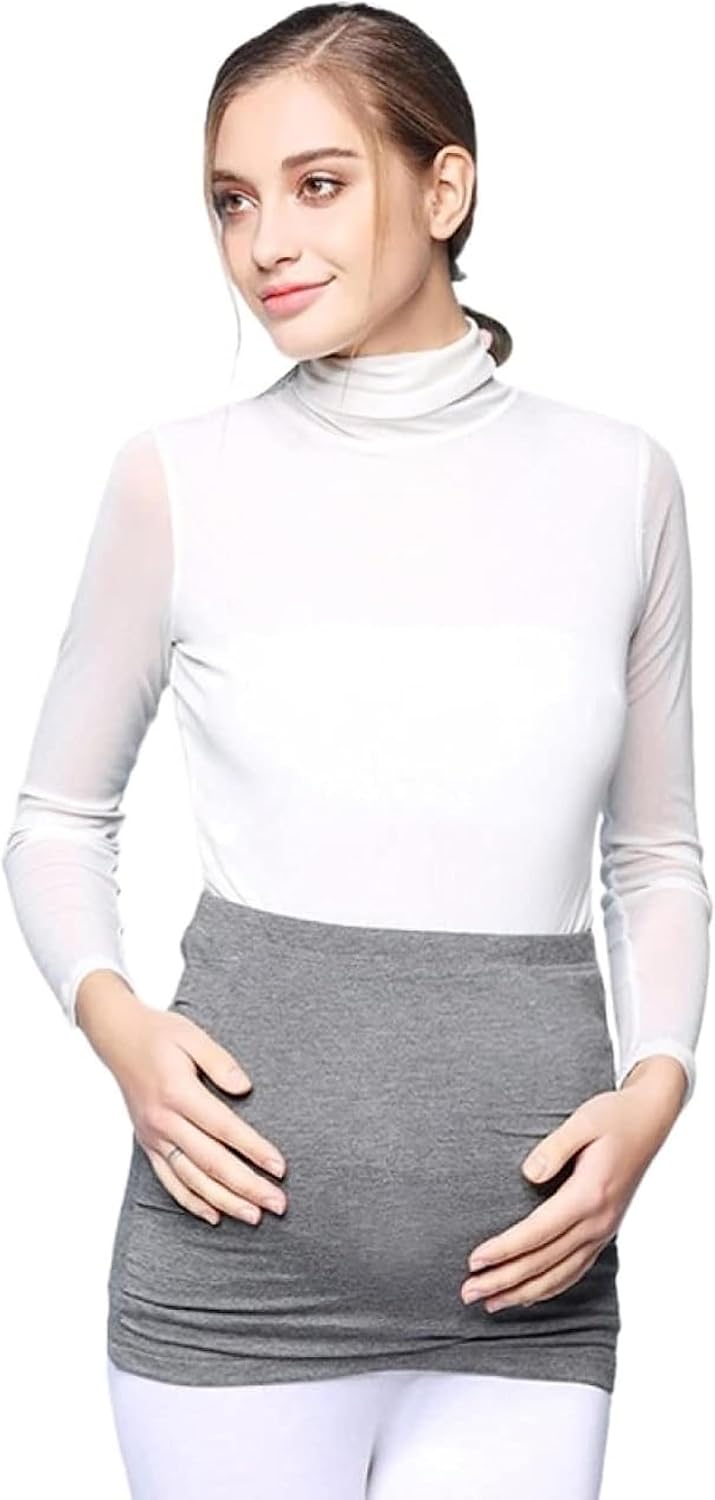 EMF Radiation Protection Belly Bands,Silver Fiber Abdominal Support Double Layer Clothes Maternity Work Apron Adjustable