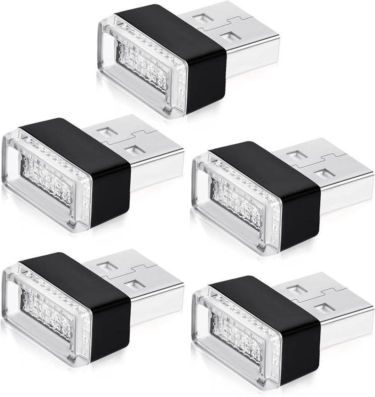 URAQT 5db Mini USB Lámpa Autó Laptop Hangulatvilágítás Légkör Fény