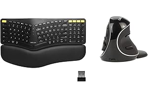 DeLUX Ergonomic Wireless Mouse and Keyboard Combo: Enhance Your Comfort and Productivity