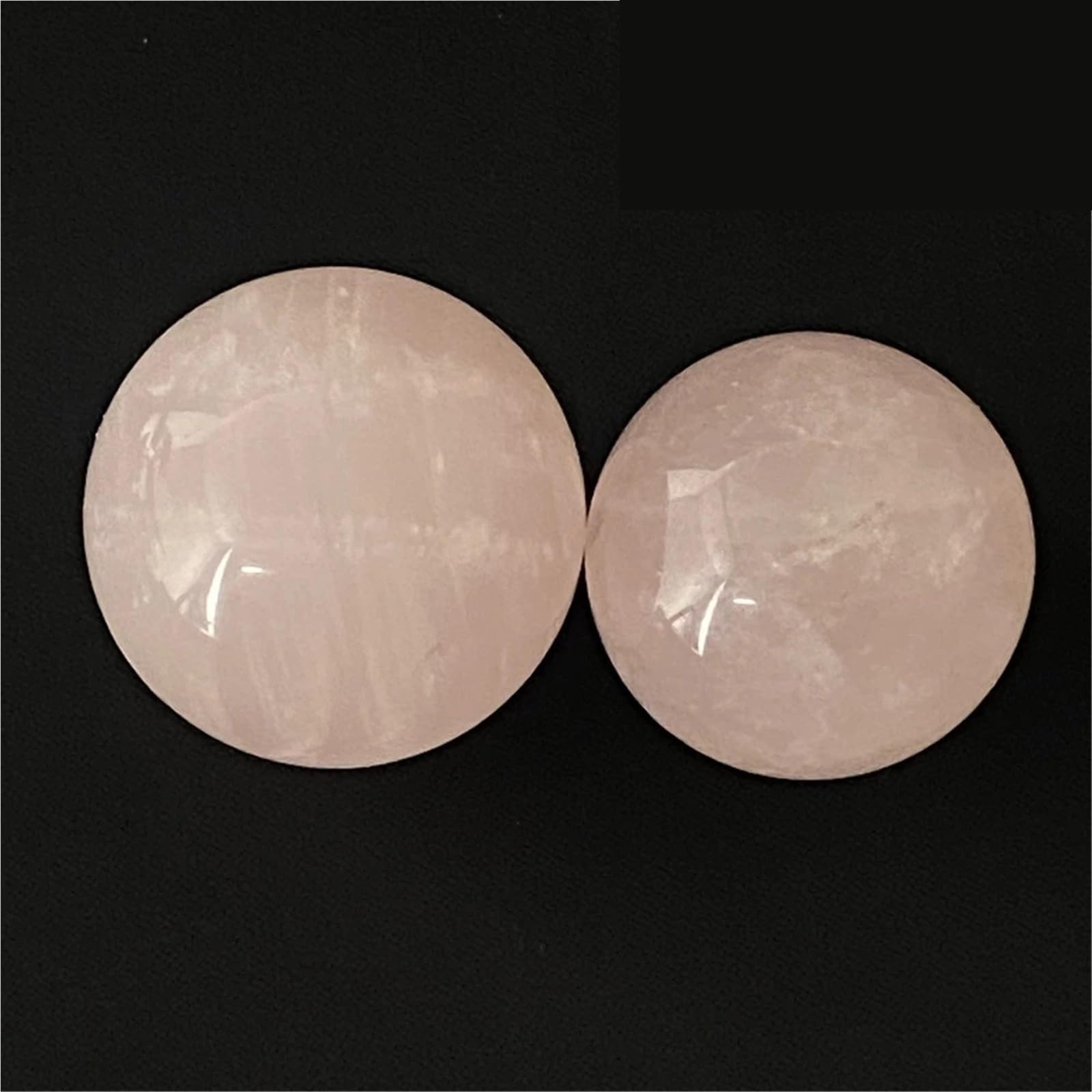 Bolas De Cristal Decorativas Bola de cristal rosa Natural, energía de cuarzo, bendiciones propicias, adornos Feng Shui, decoración del hogar Para La Decoración Del Hogar, La Meditación(164g-46mm)