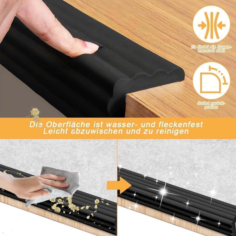 5 m x 8 cm, ochrona krawędzi z pianki dla niemowląt, ochrona krawędzi, samoprzylepna, miękka klejąca, ochrona narożników dla niemowląt, pianka, okleina na krawędzie stołu, do różnych mebli