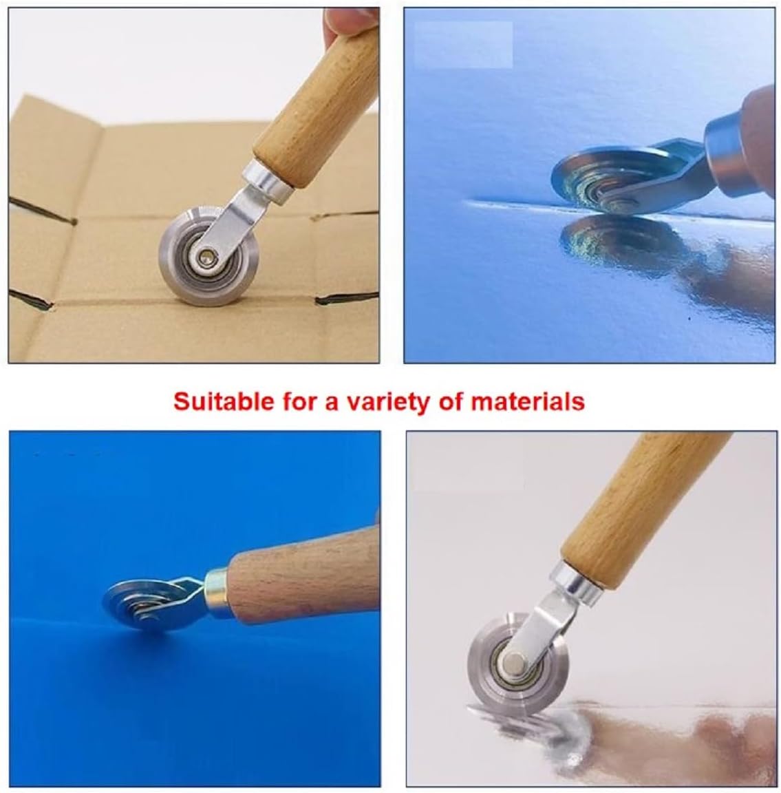 One Each with A Diameter of 0.5mm and 1.2mm Box Resizer Cardboard Boxes Scoring Board Box Resizer Tool Thin Cardboard Scoring Tool All Kinds of Cardboard and Metal Sheets