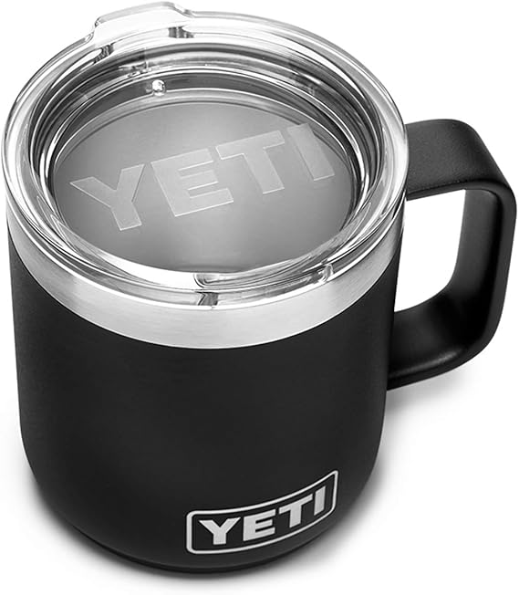 YETI Rambler 10 oz Stackable Mug, Stainless Steel, Vacuum Insulated