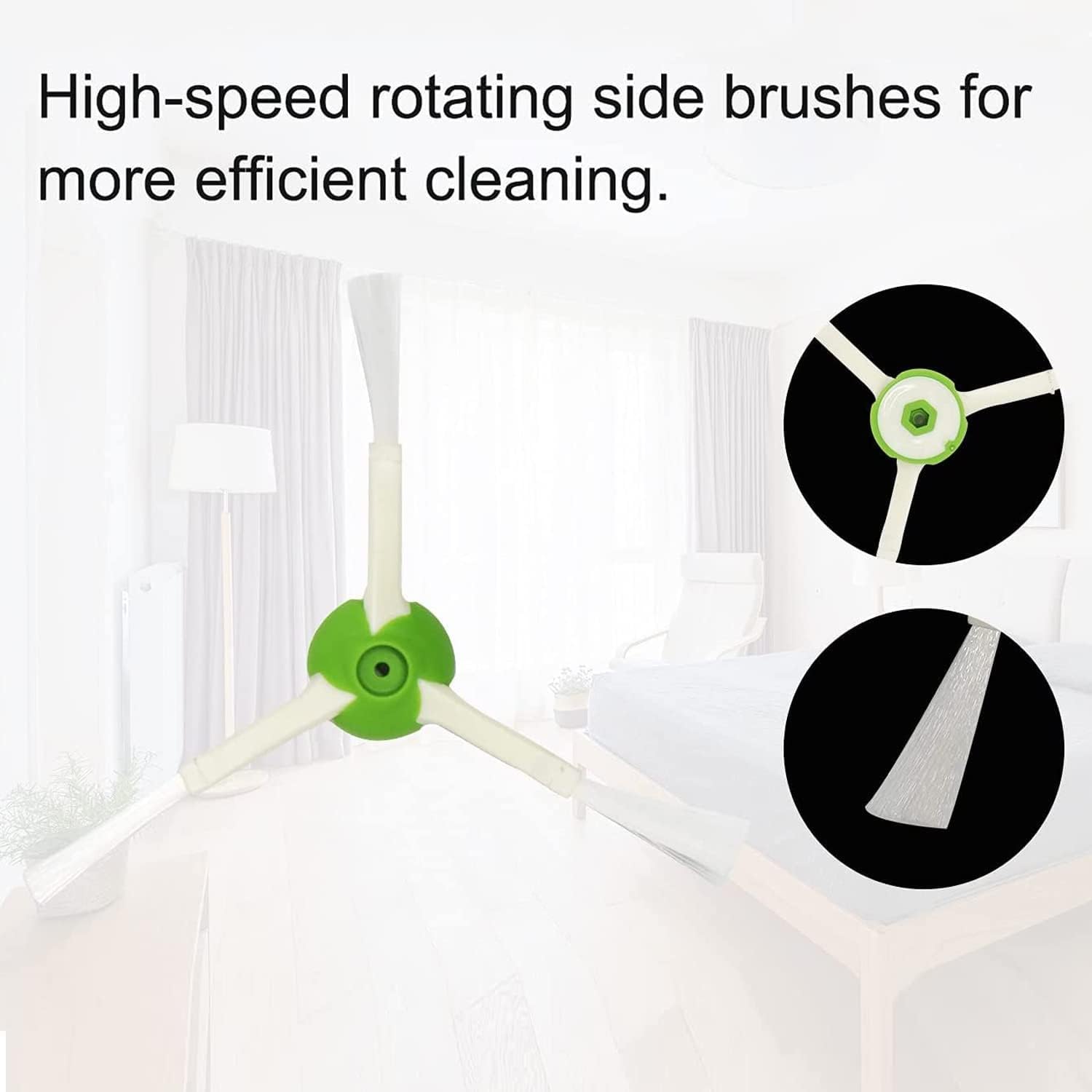 Replacement Kits Accessories for iRobot Roomba i7 i7+ j7 j7+ j8+ i1 i2 i3 i3+ i4 i4+ i6 i6+ i8 i8+ /Plus E5 E6 E7 Vacuum Cleaner, Include Multi-Surface Rubber Brushes, Vacuum Filters and Side Brushes image 3