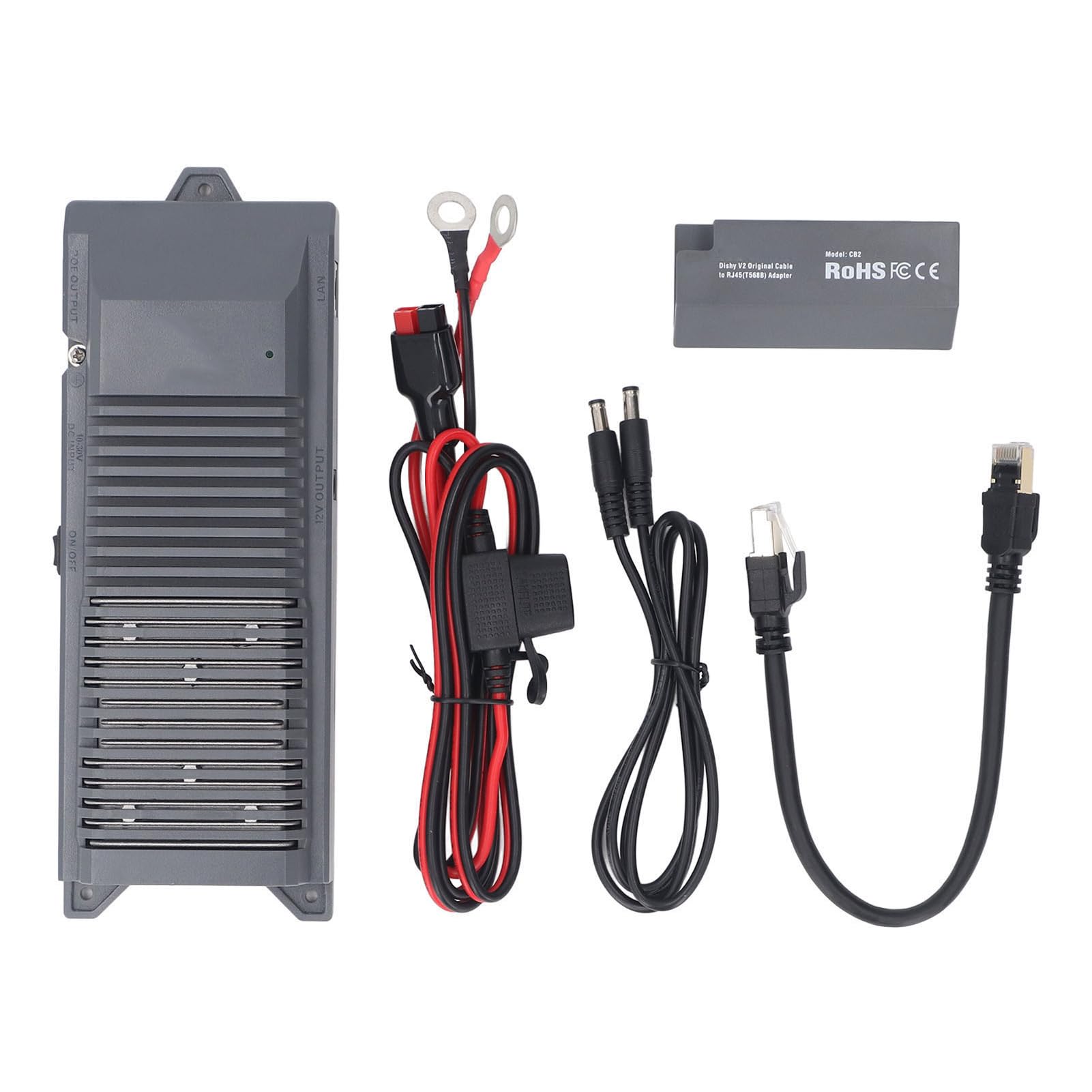EL3 DC Power Converter Kit para Gen 2 Dishy, ​​DC10-30V a PoE DC48V 150W 5 en 1 Internet Rápido Al Aire Libre, Kit de Conversión 12V con Convertidor DC