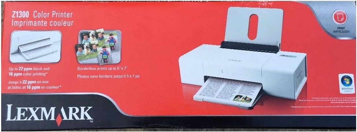 Amazon.com: Lexmark Z1300 Impresora de inyección de tinta : Productos de  Oficina