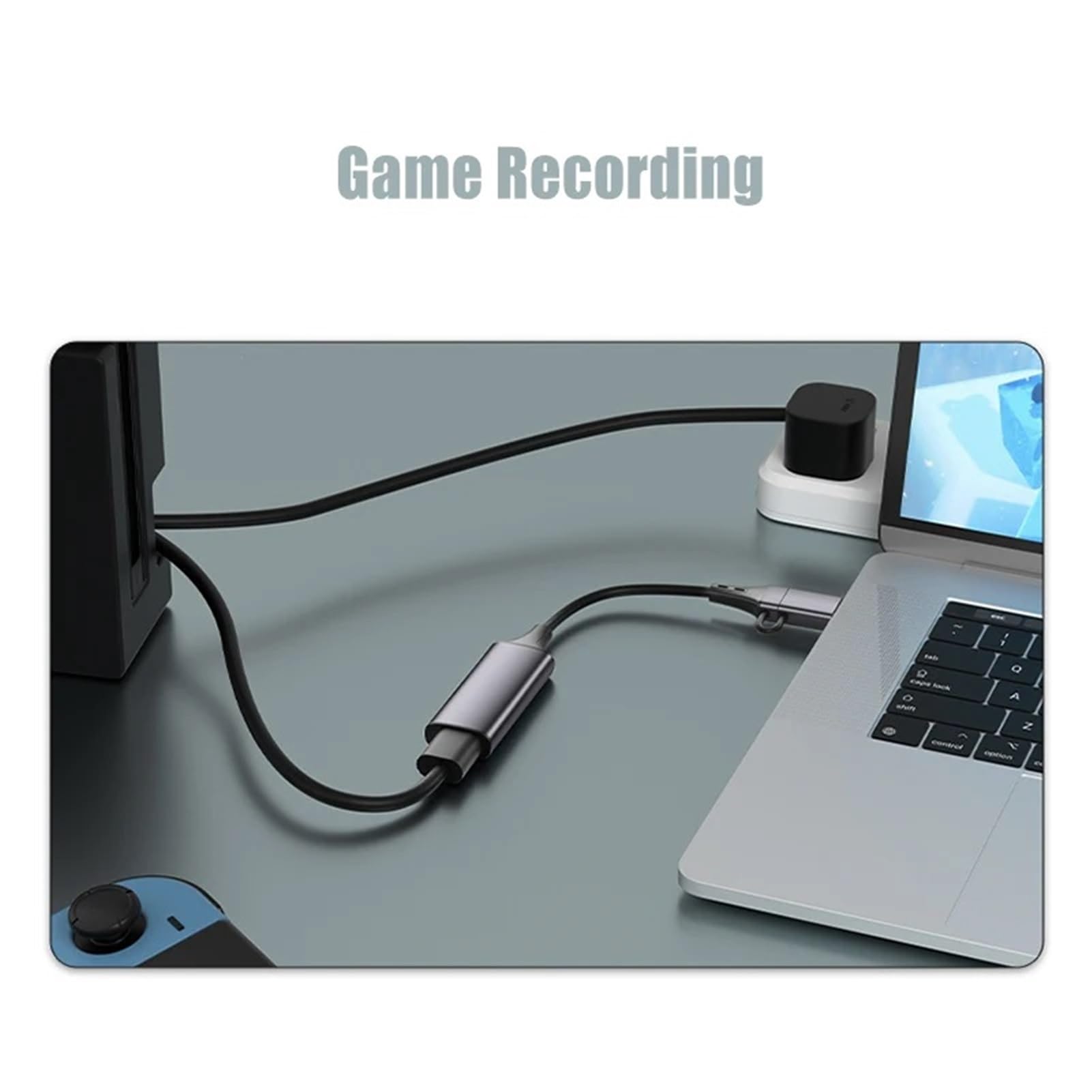 Tarjeta de Captura Video USB/Tipo C 2 en 1, 4K, USB-C a HDTV, 1080P, for PC, grabación Juegos, cámara, transmisión fácil de operar(B)