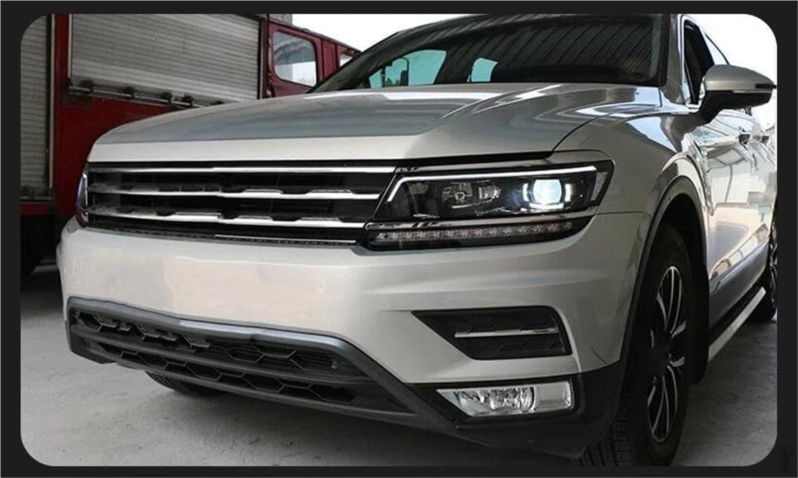 Autoscheinwerfer Auto Front Scheinwerfer 2 stücke Kopf Licht Für VW Für Tiguan 2017-2021
