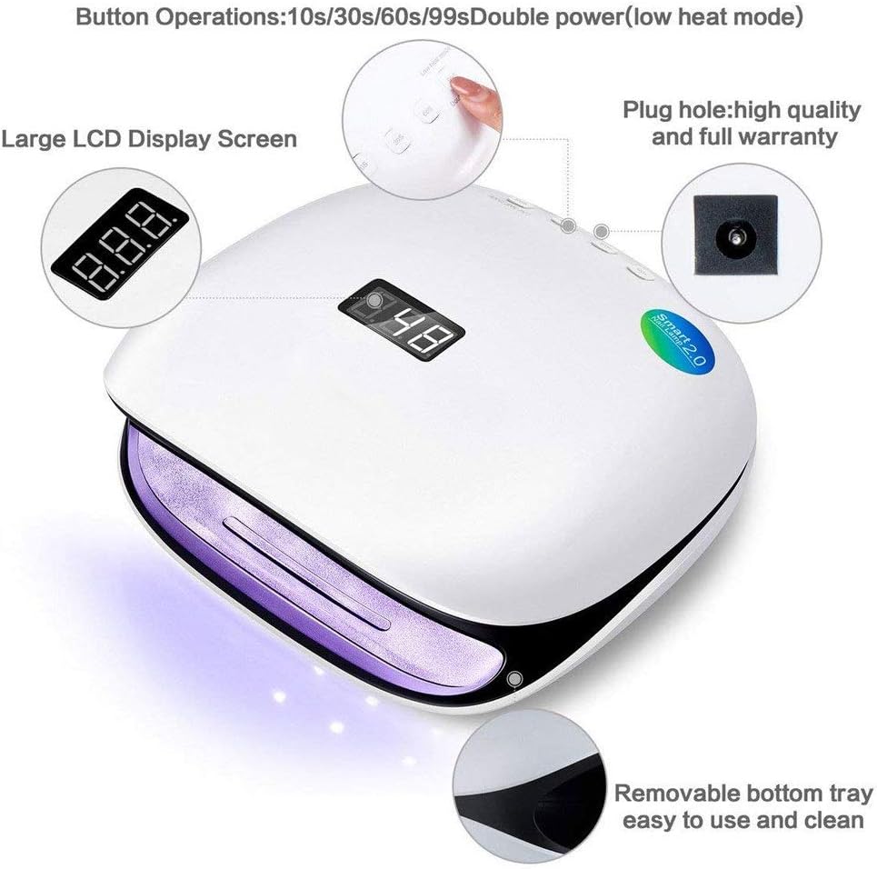 Nail Lamp-Nail Lamp Auto-Sensing Machine for Gel Polish with Timer Setting Nail Lampe Nail Dryer for