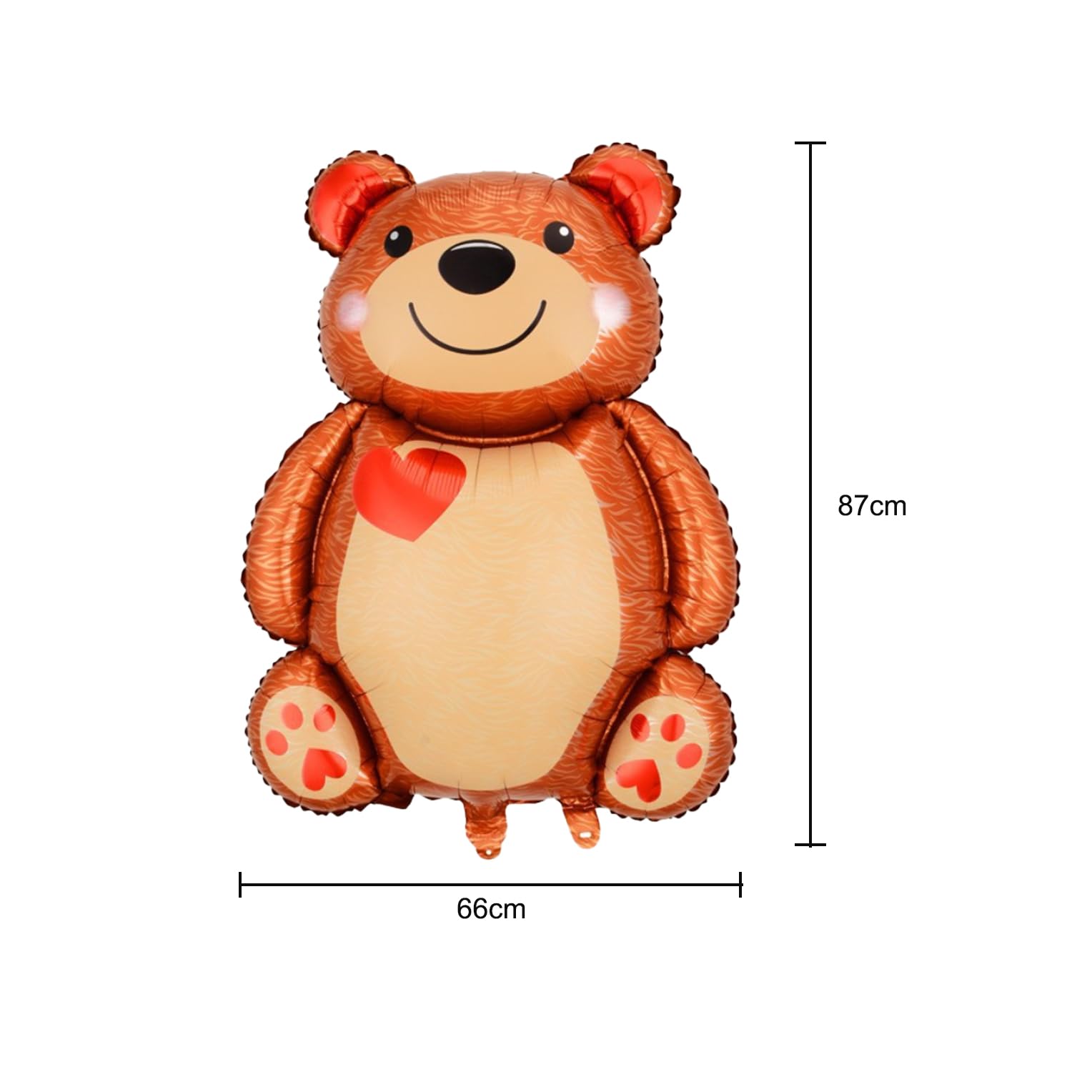 DVOFU 4Pieces Valentine's Day Bear Air-Filled Foil Balloon Love Red Heart Balloon Large Bear Valentine's Day Party Decorations for Boyfriend Girlfriend - Image 2