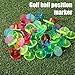 Styquenzer Golf Ball Marker, Bulk 50 Pcs Multicolor Plastic Round Golf Ball Position Markers Transparent Flat Round Golfs Mark Accessories for Golfs and Baseball On-Course (24 mm)